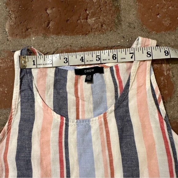 DREW Anthropologie striped Linen mix tank top size XS - Picture 8 of 15